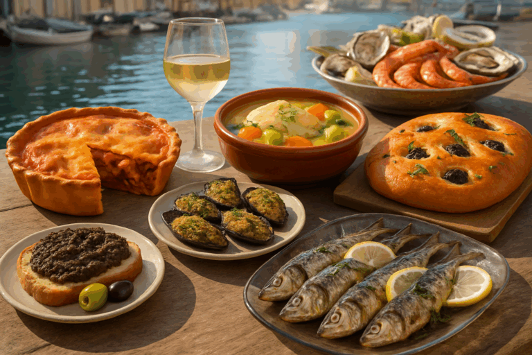 découvrez les 7 spécialités traditionnelles de la ville de sète, un véritable trésor culinaire de la méditerranée. entre saveurs marines et recettes authentiques, laissez-vous tenter par un voyage gustatif unique au cœur de cette ville portuaire.
