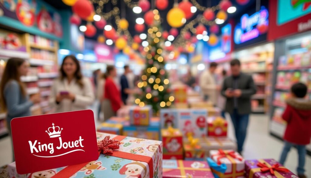 découvrez la carte cadeau king jouet pour préparer noël sereinement ! offrez la liberté de choisir parmi des milliers de jouets en magasin ou en ligne. évitez les faux pas et assurez-vous de faire plaisir à coup sûr avec ce cadeau idéal pour tous les enfants.
