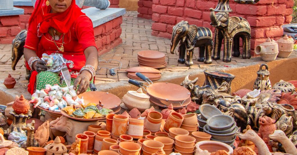 découvrez les souvenirs authentiques du rajasthan, des objets artisanaux traditionnels aux étoffes colorées, pour emporter un morceau de cette région fascinante chez vous.